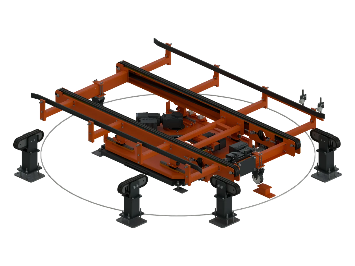 Kettendrehtisch, CAD-Rendering