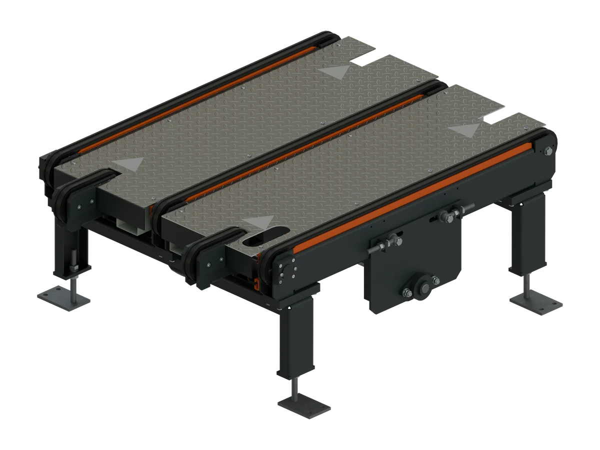 Angetriebener Kettenförderer, CAD-Rendering