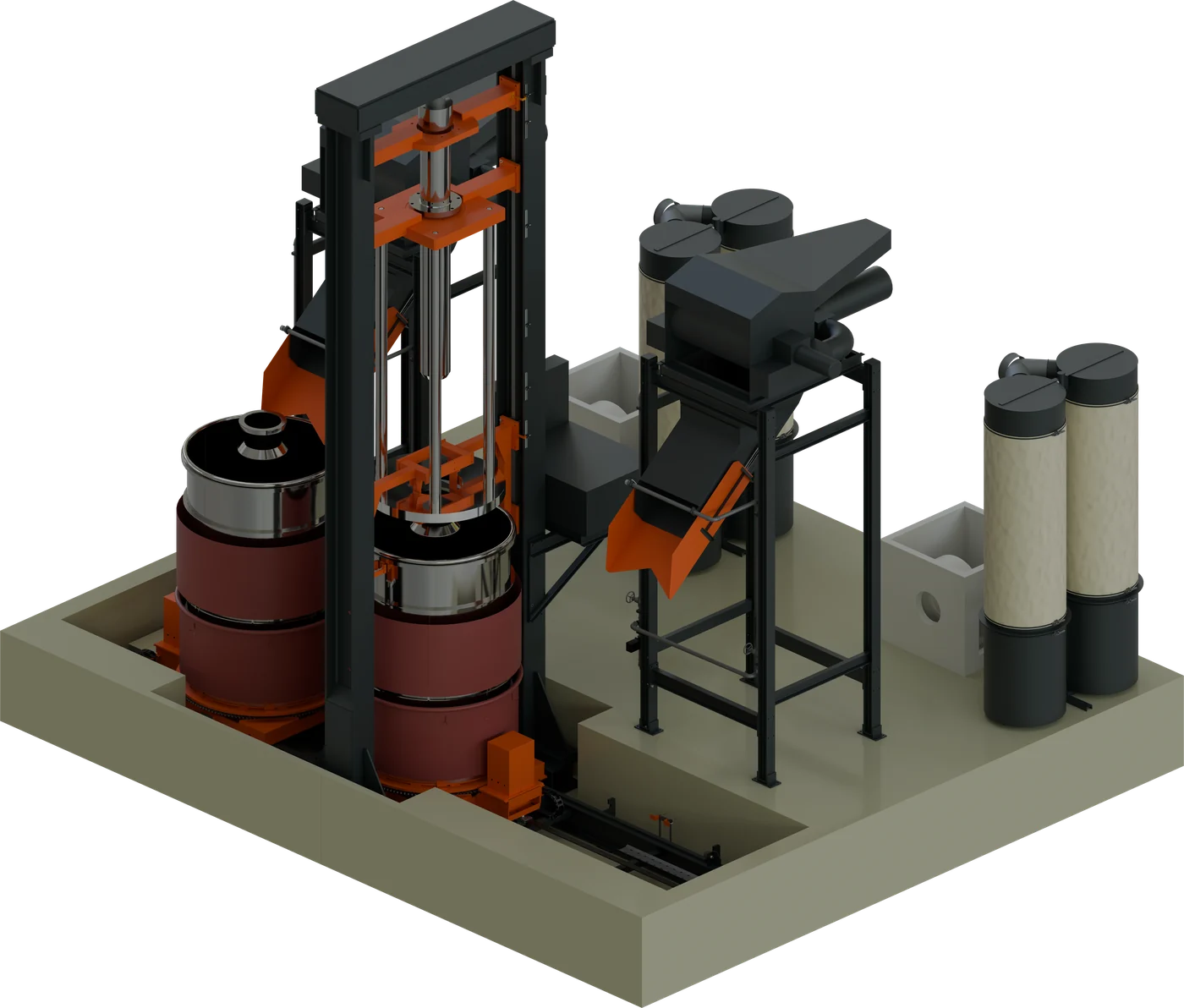 Packpresse, CAD-Rendering, Isometrie