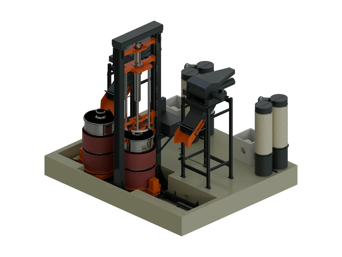 Packpresse, CAD-Rendering