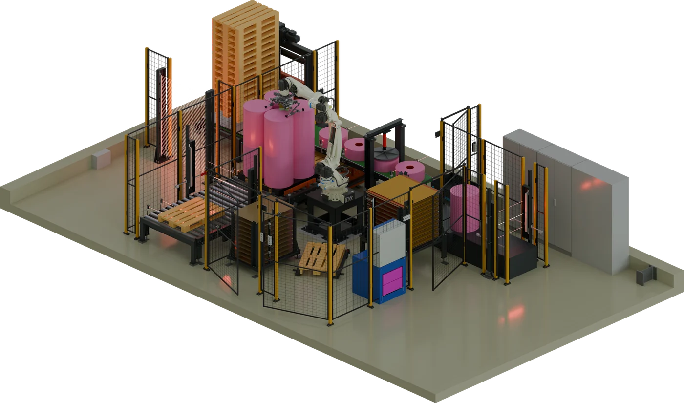 Palettierer, CAD-Rendering, Isometrie