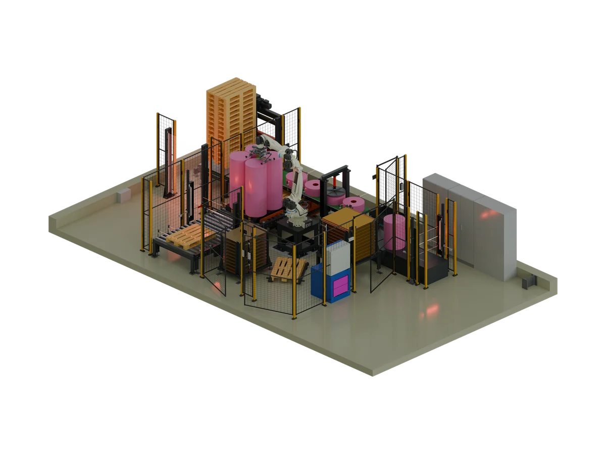 Palettierer, CAD-Rendering
