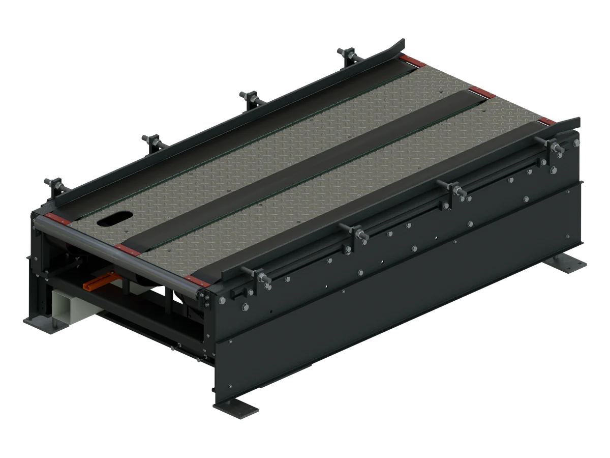 Plattenkettenförderer, CAD-Rendering