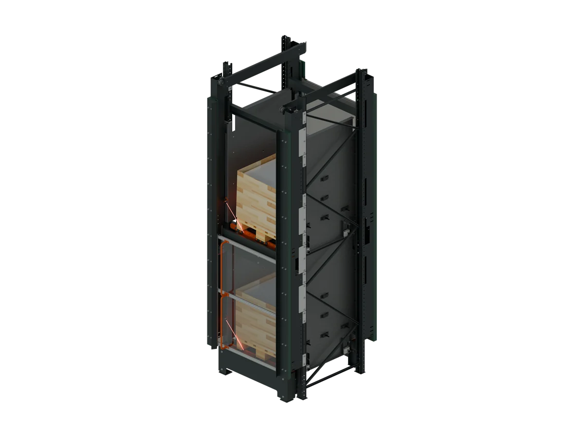 Regalschleuse, CAD-Rendering