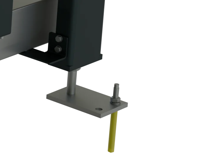 Höhenverstellbarer Stellfuß, CAD-Rendering