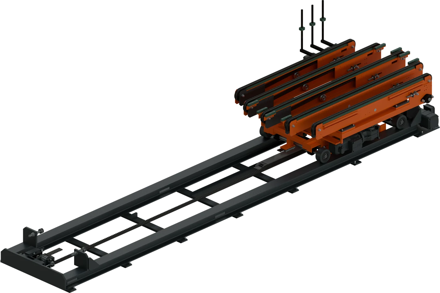 Shuttlesystem, CAD-Rendering, Isometrie