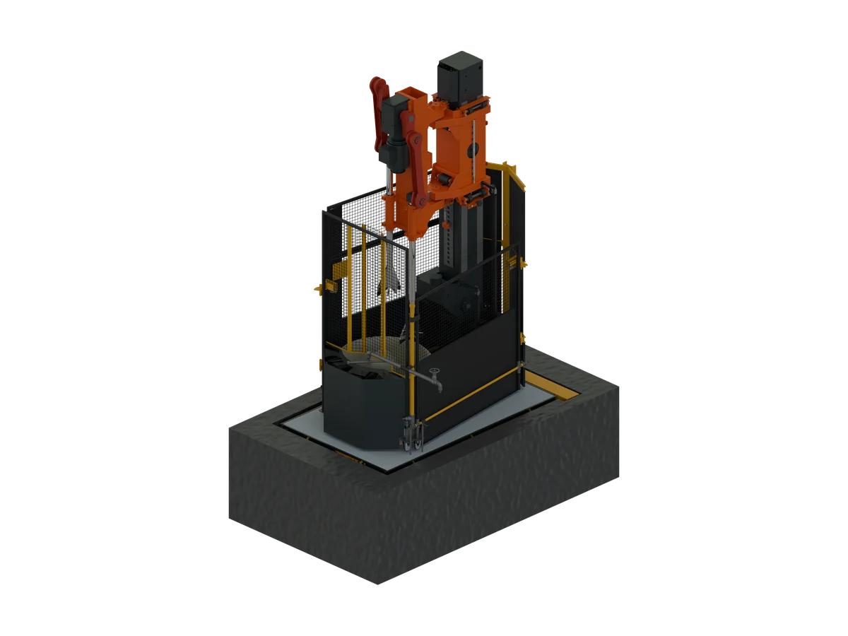 Stampfpresse, CAD-Rendering