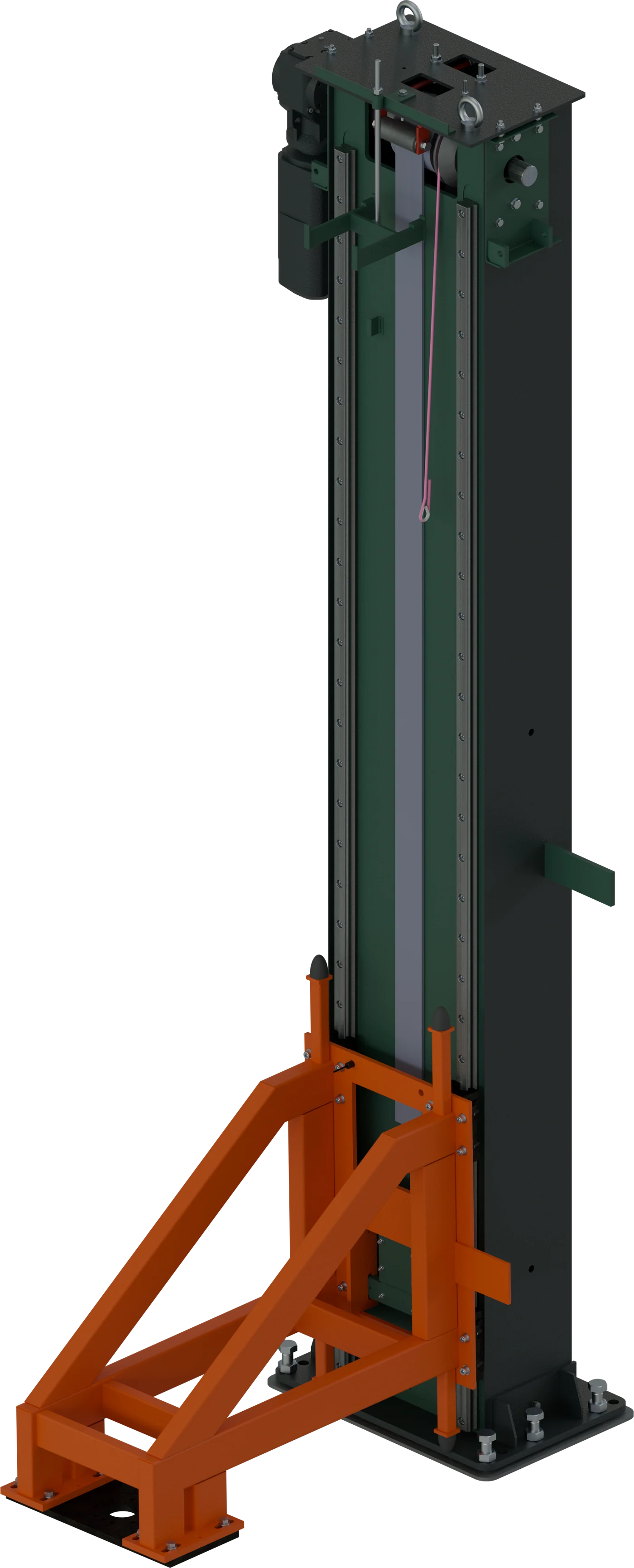Vertikalförderer, CAD-Rendering, Isometrie